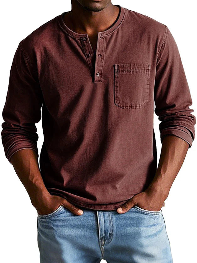 Thomas™ | Vintage Long-Sleeve Shirt