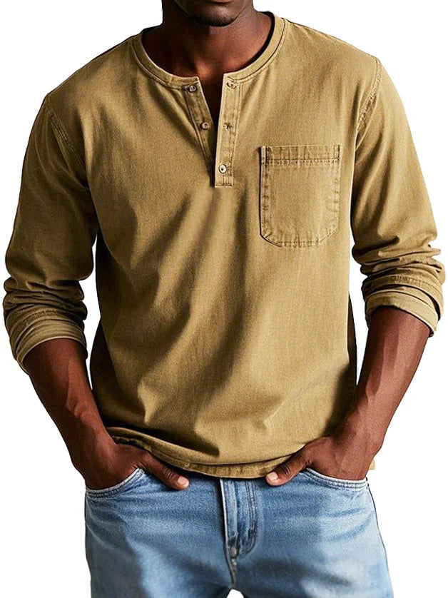 Thomas™ | Vintage Long-Sleeve Shirt