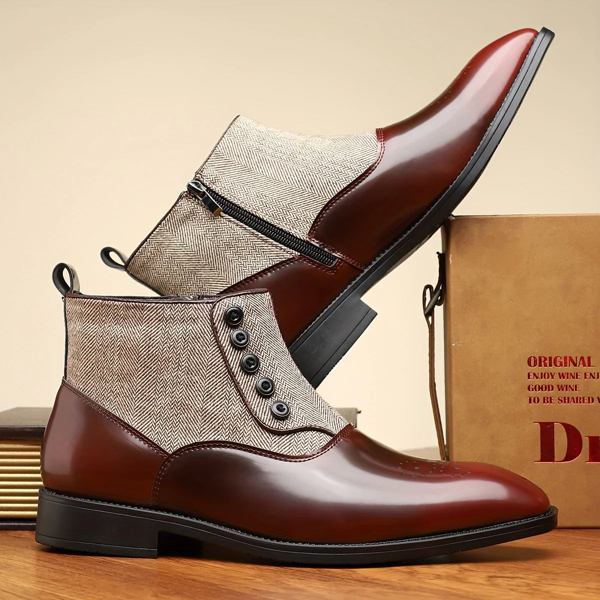 Gerald Wentworth Chelsea Leather Boots