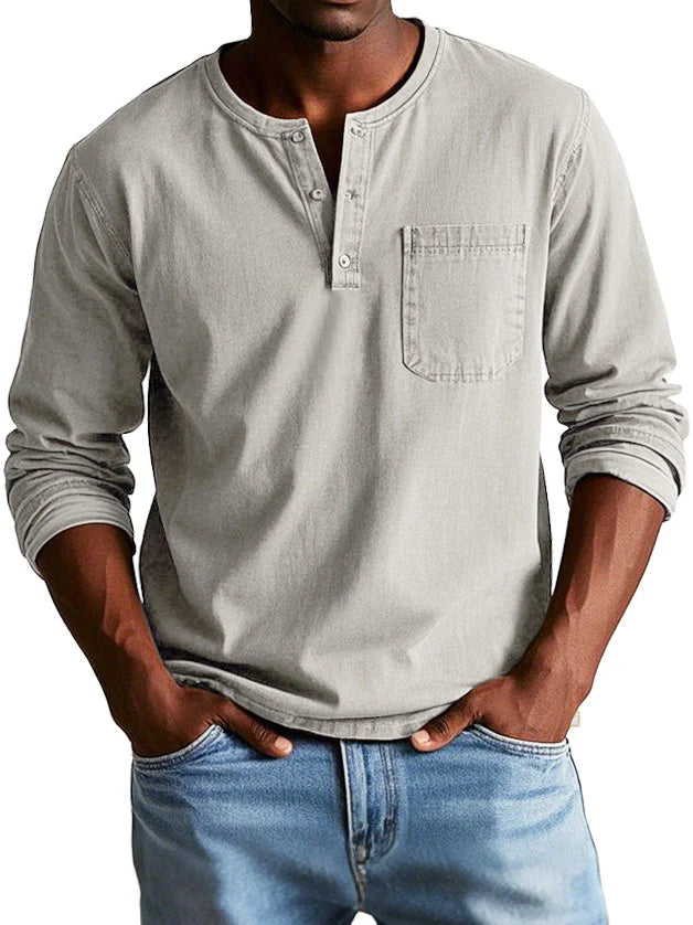 Thomas™ | Vintage Long-Sleeve Shirt