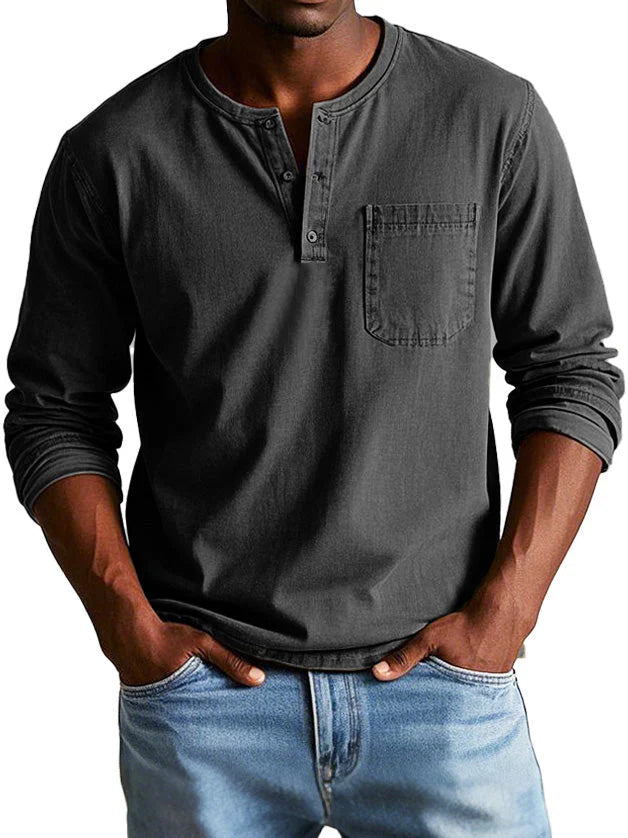 Thomas™ | Vintage Long-Sleeve Shirt