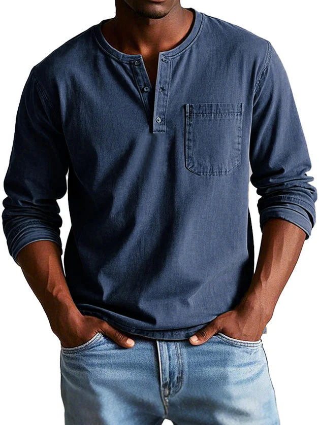 Thomas™ | Vintage Long-Sleeve Shirt