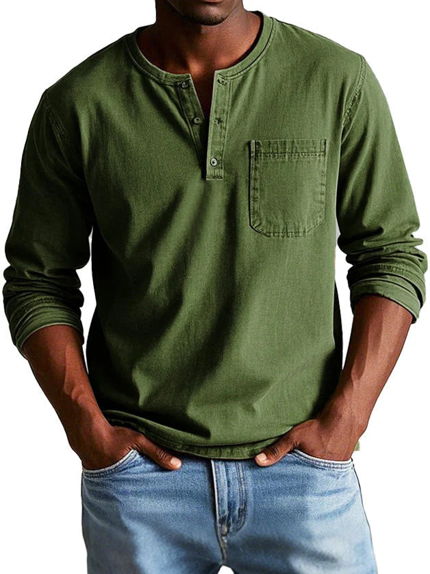 Thomas™ | Vintage Long-Sleeve Shirt