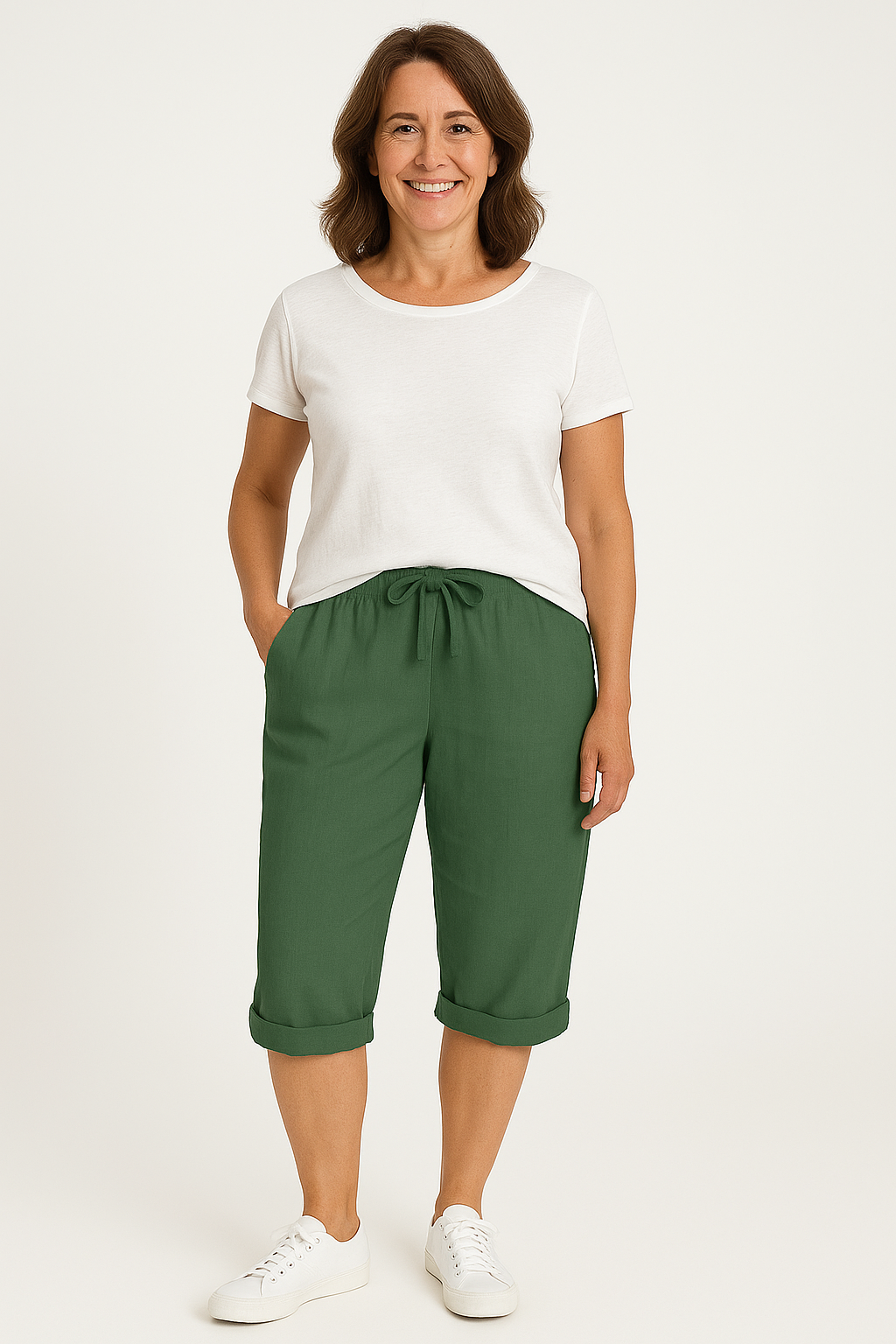 Emma | Cotton-Linen Women's Pants
