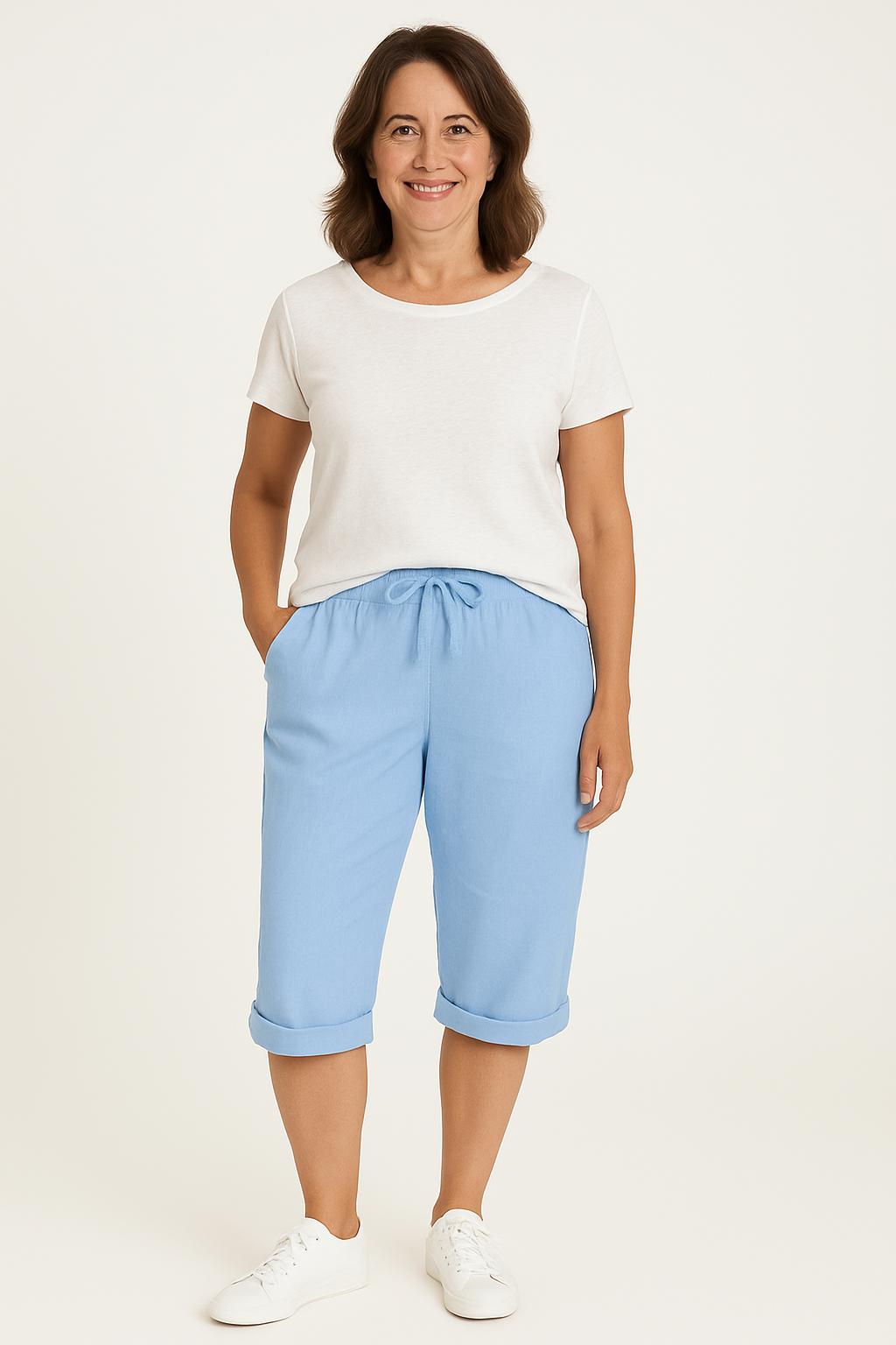 Emma | Cotton-Linen Women's Pants