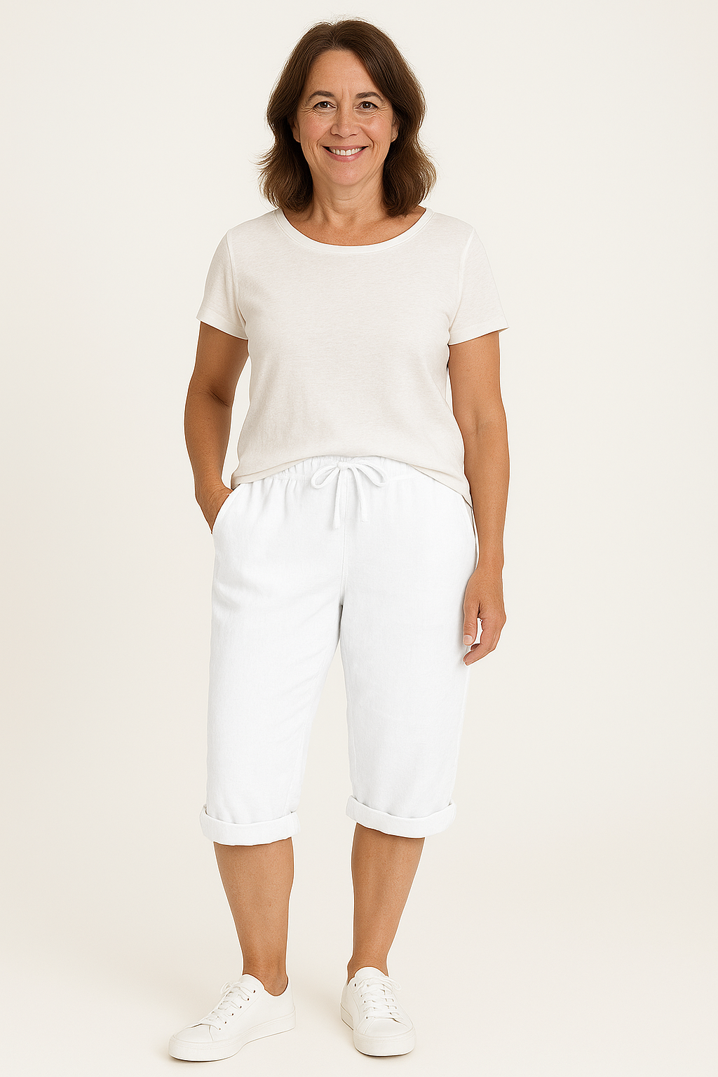 Emma | Cotton-Linen Women's Pants