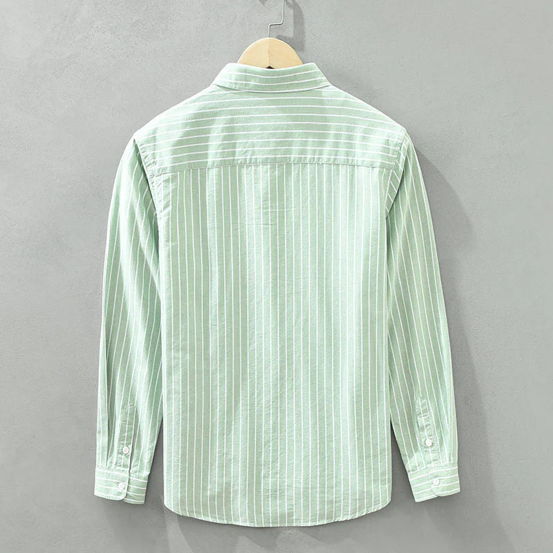 Flick™ | Chic Cotton Striped Over Shirt