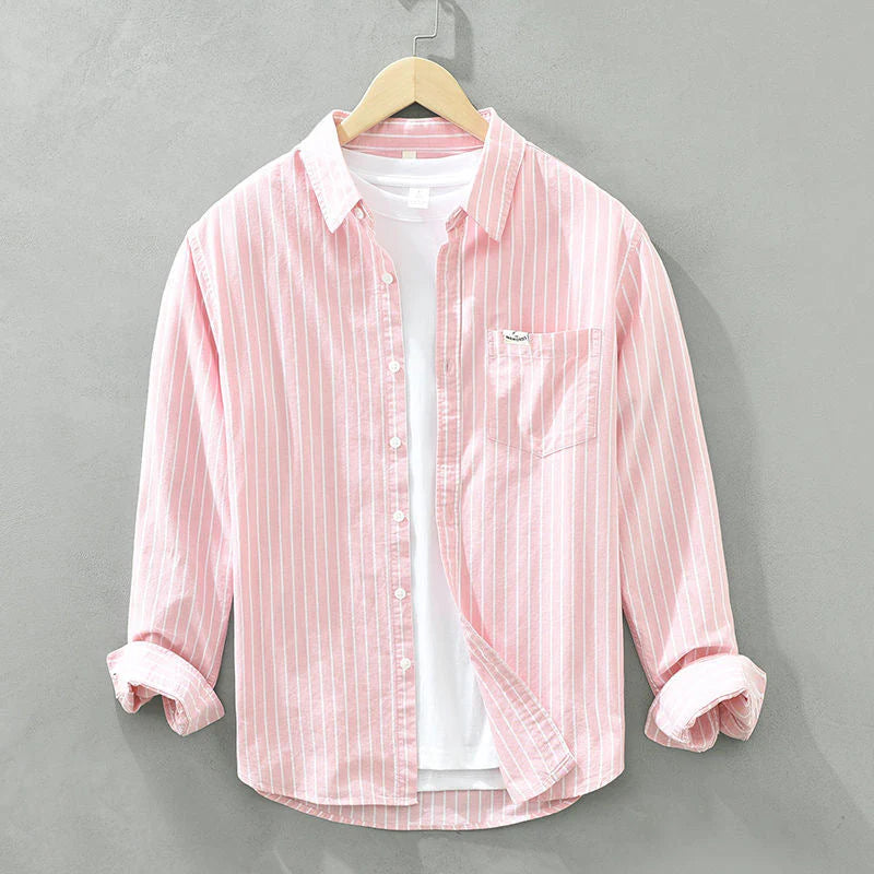 Flick™ | Chic Cotton Striped Over Shirt