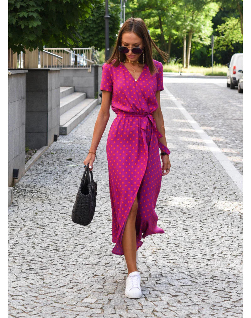 Hazal | V-Neck Floral Maxi Dress