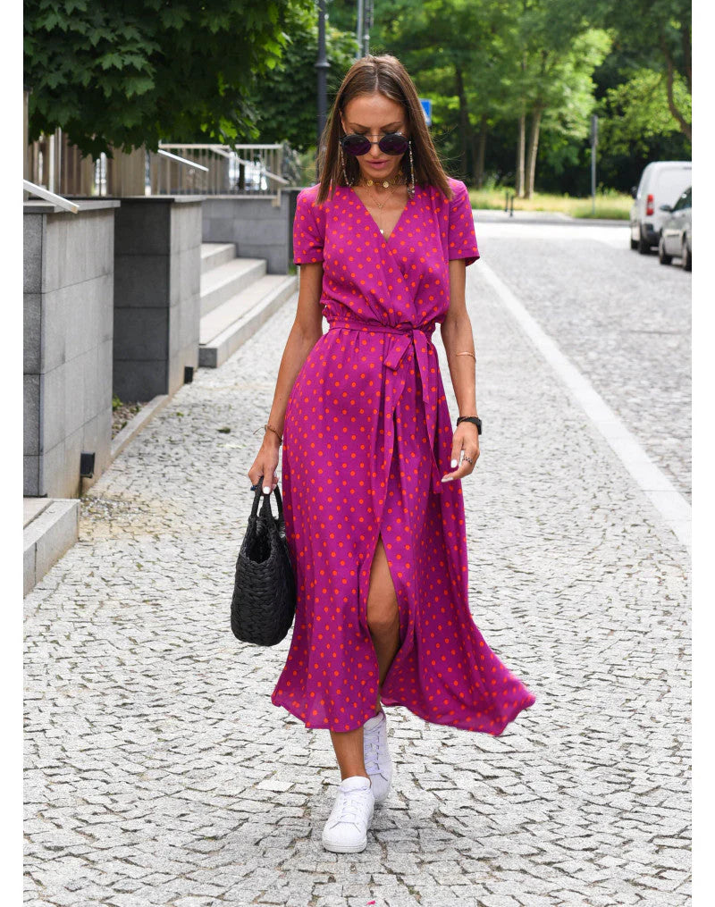 Hazal | V-Neck Floral Maxi Dress