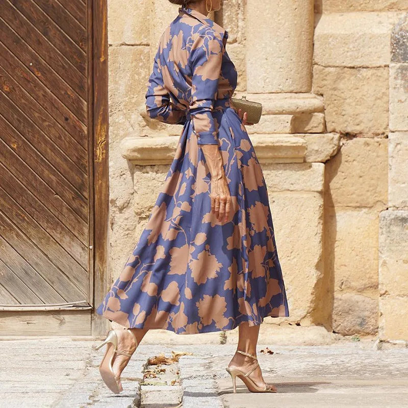 Dionne – V-Neck Dress of Pure Elegance