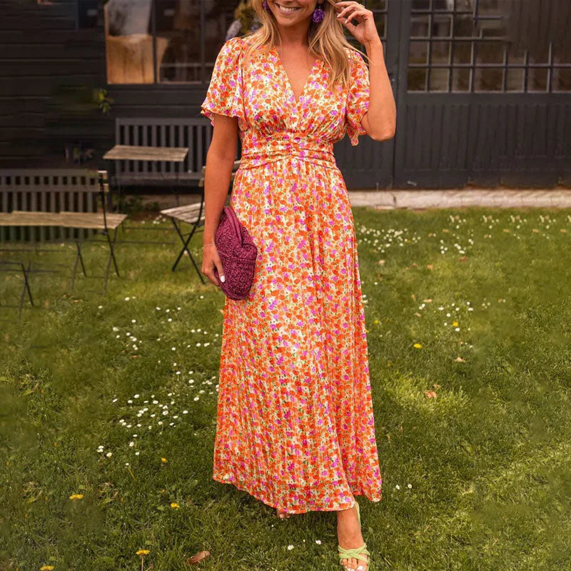 Naomi | Women's Dress with V-Neck