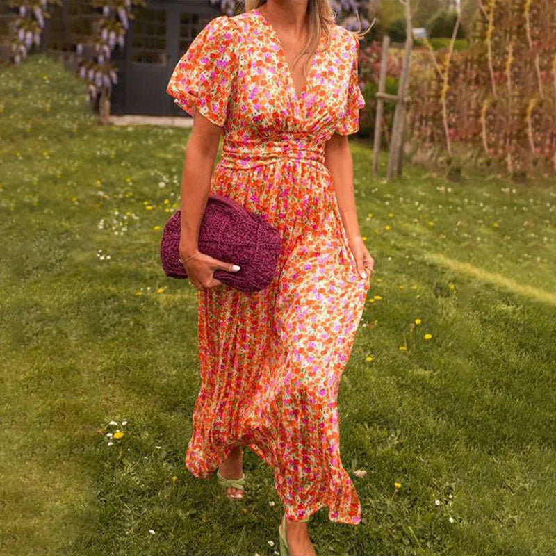 Naomi | Women's Dress with V-Neck