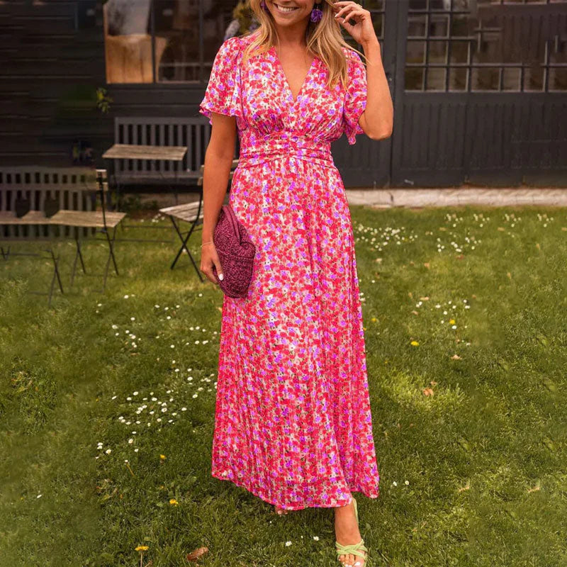 Naomi | Women's Dress with V-Neck