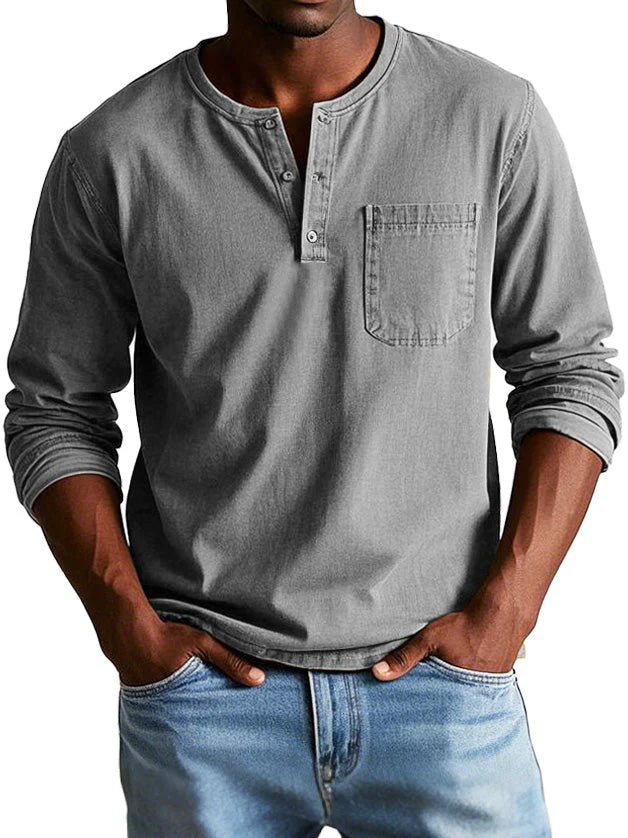 Thomas™ | Vintage Long-Sleeve Shirt