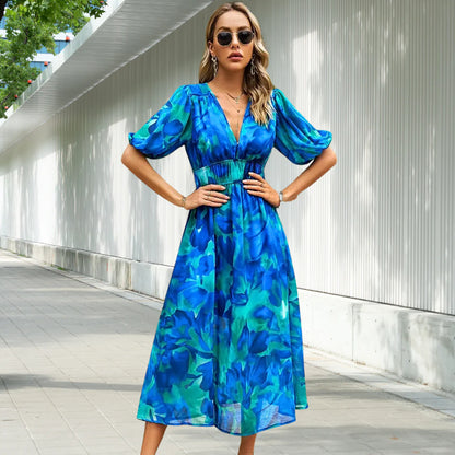 Isolde | V-neck midi dress