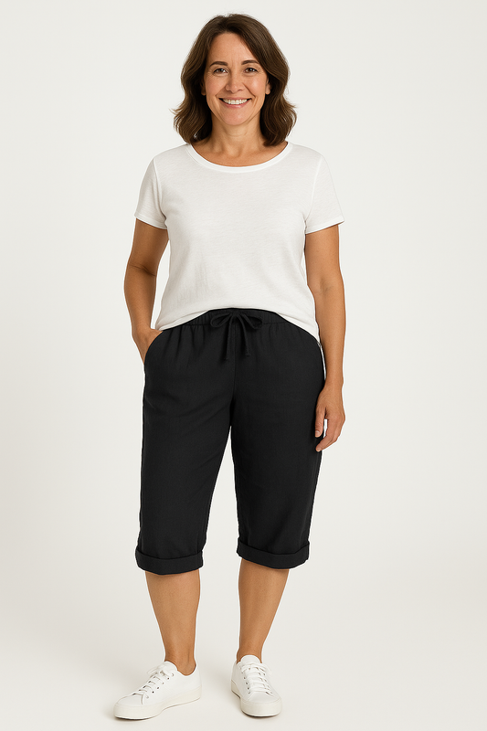 Emma | Cotton-Linen Women's Pants