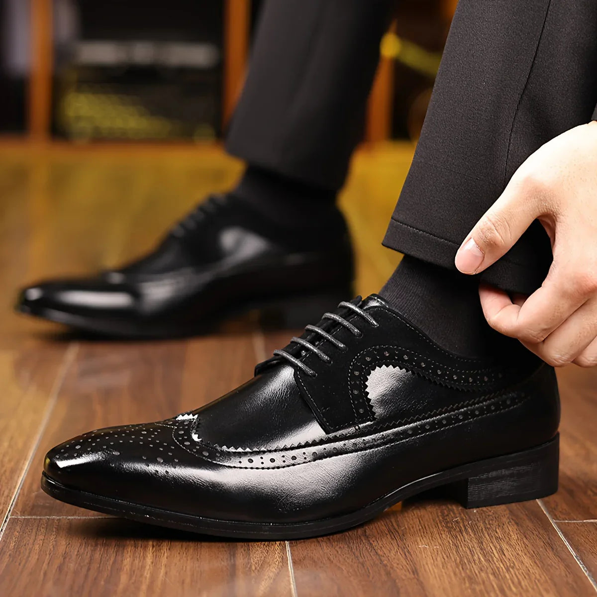 Alexander Prescott Leather Dress Shoes